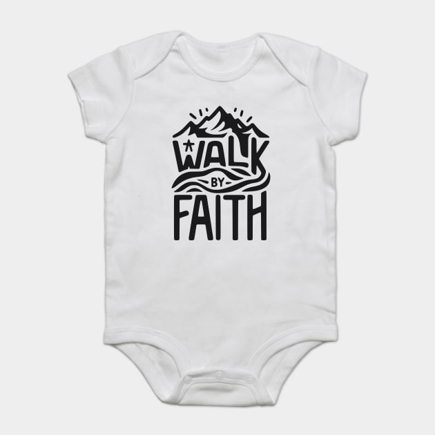 Walk by Faith Baby Bodysuit by Frank Ring